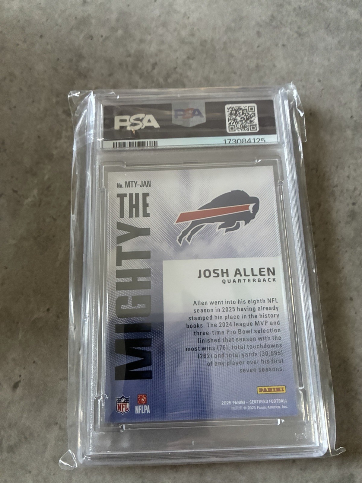 2025 Certified The Mighty Josh Allen #MTY-18 PSA 10 SSP 📈 view 2