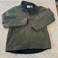 10000 ft above sea level jacket L Zip Up Gray Green Casual  Classic Preppy