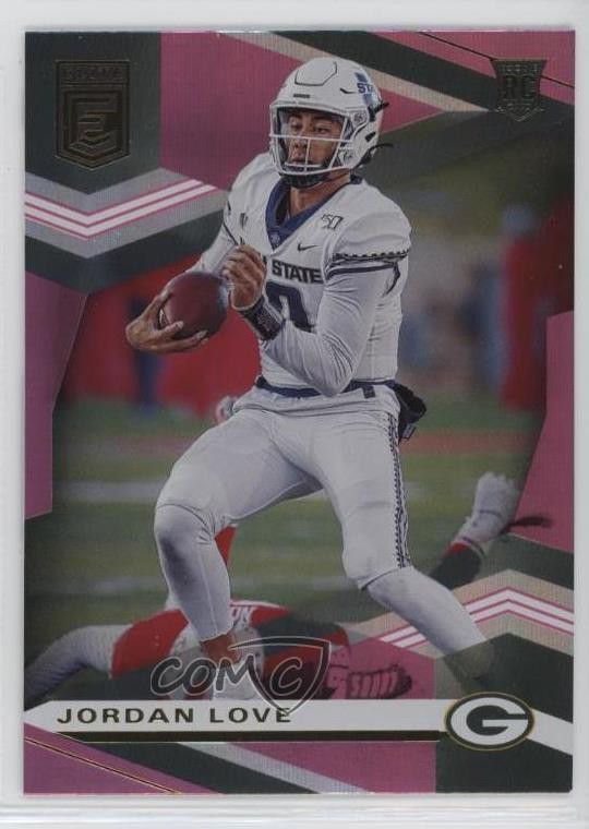 2020 Panini Donruss Elite Rookies Pink Jordan Love #126 09if