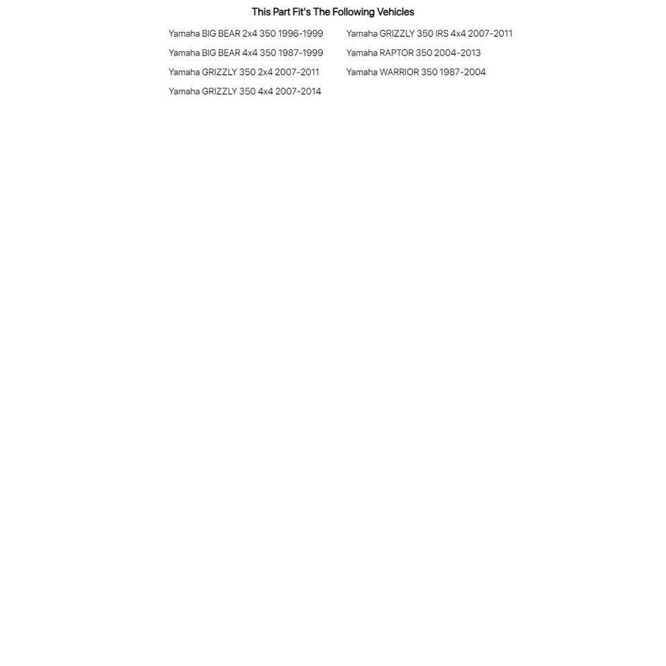 Комплект поршней Wiseco 0,040 (84 мм) для Yamaha GRIZZLY 350 4x4 2007-2014 - Изображение 3 из 3