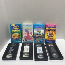 Lot of 4 VHS Tapes Children's Various Titles Disney Classics