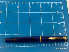 Judd's Very Nice Pelikan M200 Cobalt Blue Transparent Fountain Pen w/Broad Nib