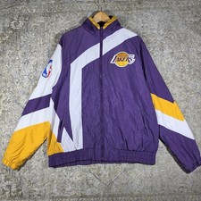 Vintage Y2k Los Angeles Lakers Mitchell Ness Hardwood Classics Windbreaker L
