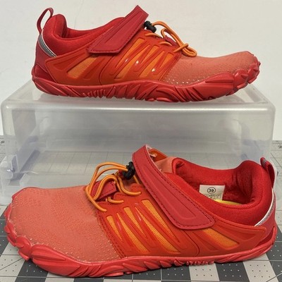 Sports Barefoot Trail Running Shoes Red Size Women s 8.5, EUR 39 EUC 5 Toe Feel