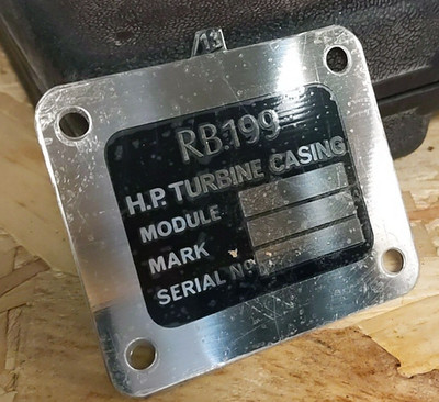 Restposten 6 Tornado RB199 PS Turbinengehäuseplatten Luftfahrt Flugzeuge