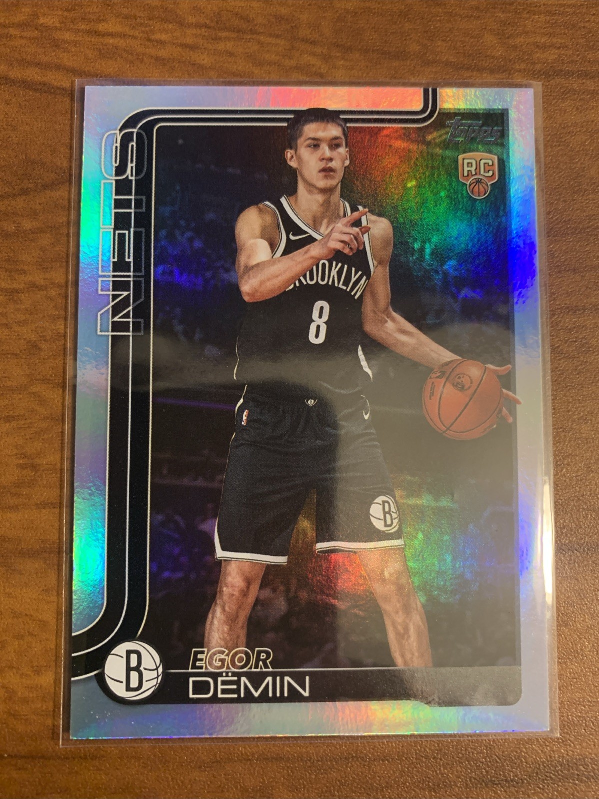 2025-26 Topps Basketball #208 Egor Demin Rainbow Foil RC