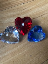 Swarovski SCS 1997 Membership Renewal Gift trilogy 1996, 1997, 1998 hearts
