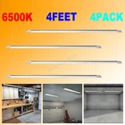 4 Pack Pendant 54W LED 4FT Shop Light Utility Lamp Replace 300W Lamp