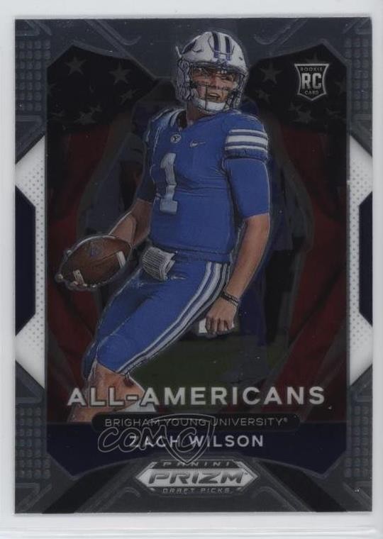 2021 Panini Prizm Draft Picks All-American Zach Wilson #182 14x1