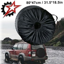 15 In Diy Spare Tire Cover Trailer Wheel Tyre Protector Overlay Against Sun Rain