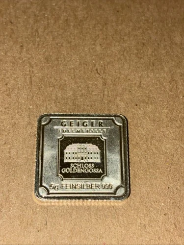 Geiger 5 Grams .999 Fine Silver Bar
