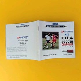 FIFA International Soccer Championship Edition Sega Mega CD Manual Only