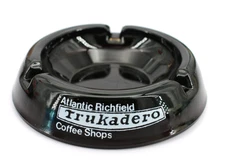 Vintage Marketing  Glass Ashtray Atlantic Richfield Trukadero Coffee Shops