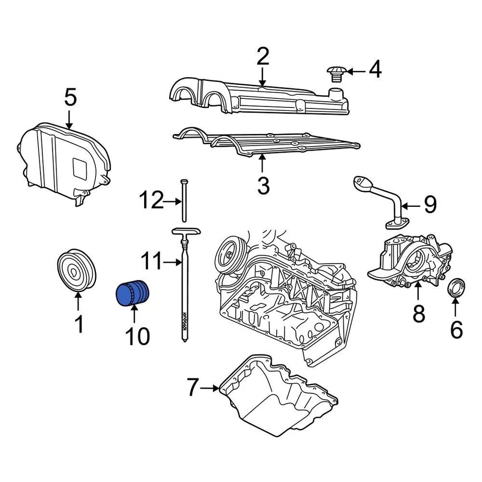 For Ford Mustang 2015-2023 Ford BE8Z6731AB Engine Oil Filter — 第 3/4 张图片