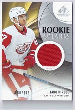 2019-20 SP Game Used Rookie Sweaters Taro Hirose Jersey 160/199 #RSTH