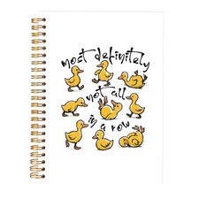 KAOWT Funny Duck Mental Health Notebook Journal, duck