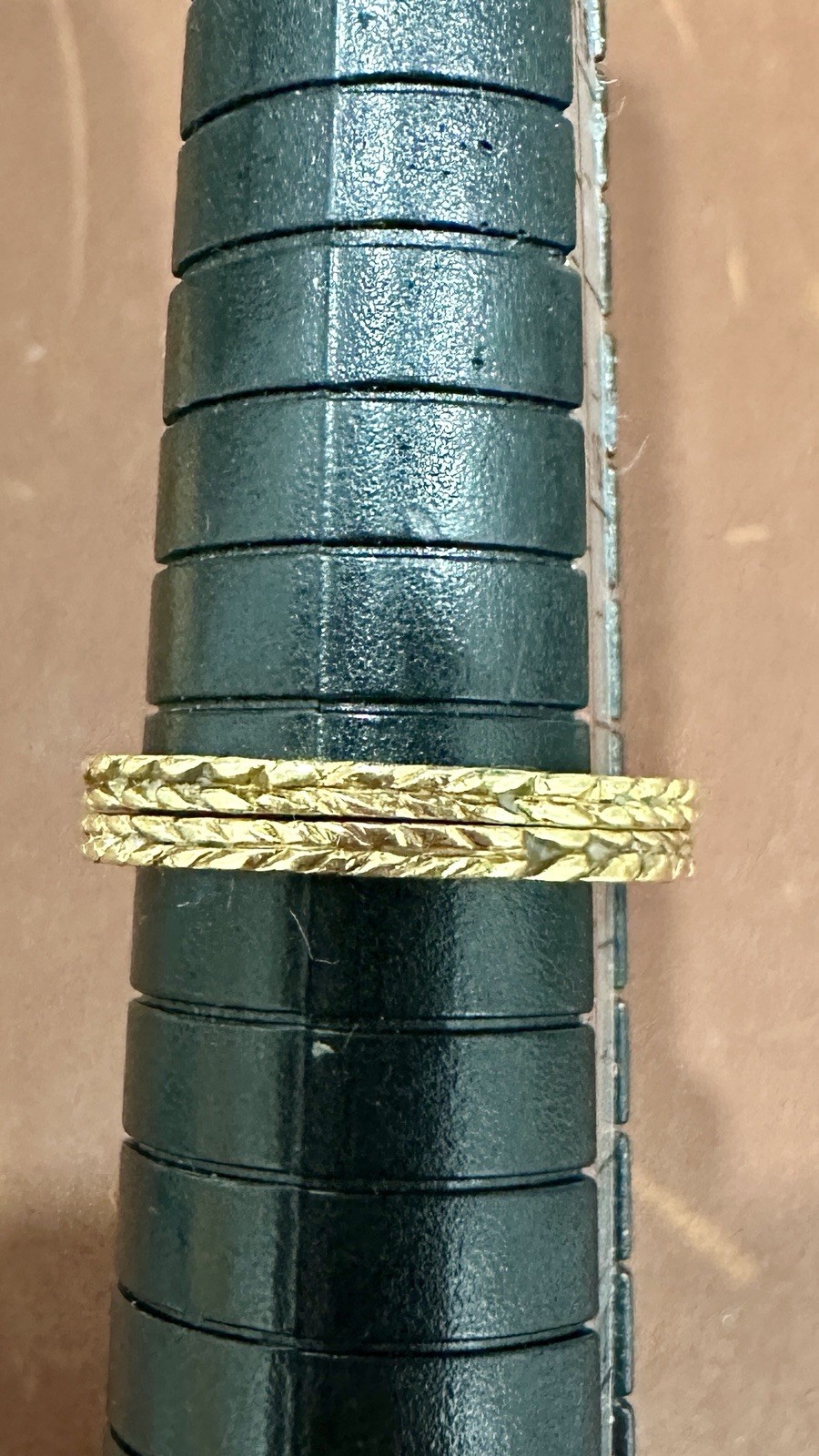 18k Braided Stack Ring Set - image 6