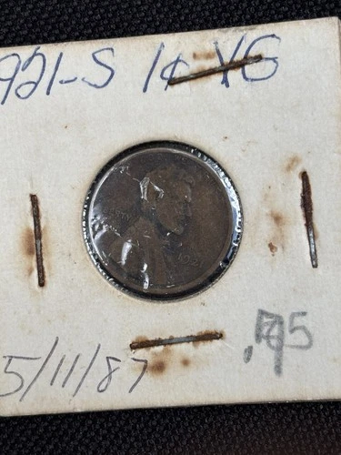 1921-S LINCOLN CENT ORIGINAL FINE