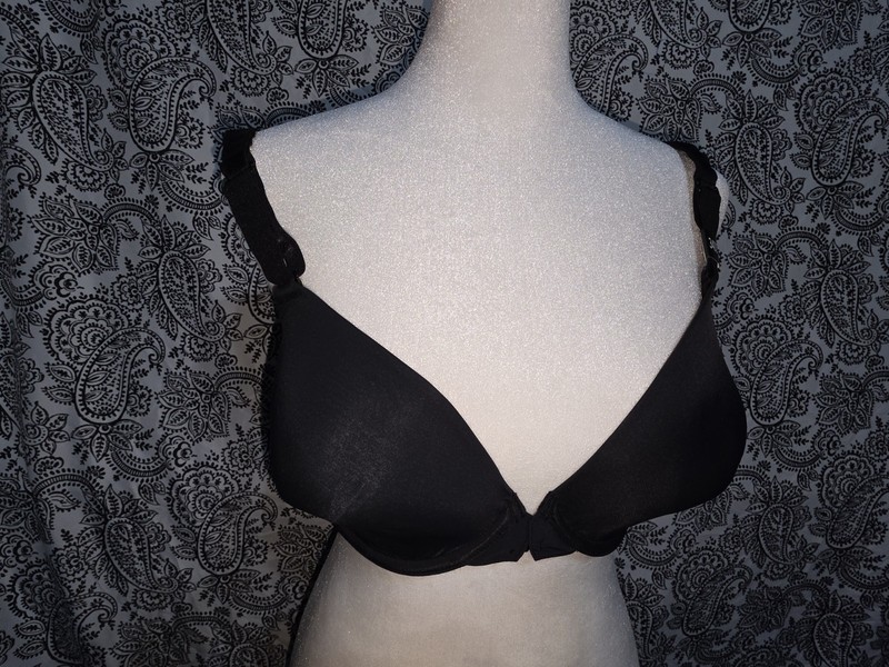 Paramour Gorgeous Bra Black 34DD Front Closure  Underwire Adjustable Straps