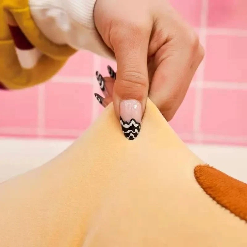 Linda almohada larga de felpa para gato - juguete suave de peluche, regalo de cumpleaños para niños Foto 4 de 4