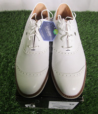 NIB Footjoy DryJoys Premiere Wilcox Spiked Golf Shoes, White, 54322