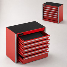 Portable Metal Tool Box 8.6 Inch 5 Compartment Tool Storage Organizer Red Portable Metal Tool Box 8.6 Inch 5 Compartment Tool Storage Organizer Red