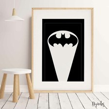 NURSERY BEDROOM CHILDREN'S WALL ART Batman superhero QUALITY art print