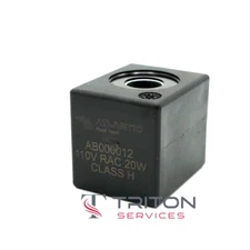 Atlantic Fluid Tech coil, part number AB000012, M7 class H, 110 VAC DIN