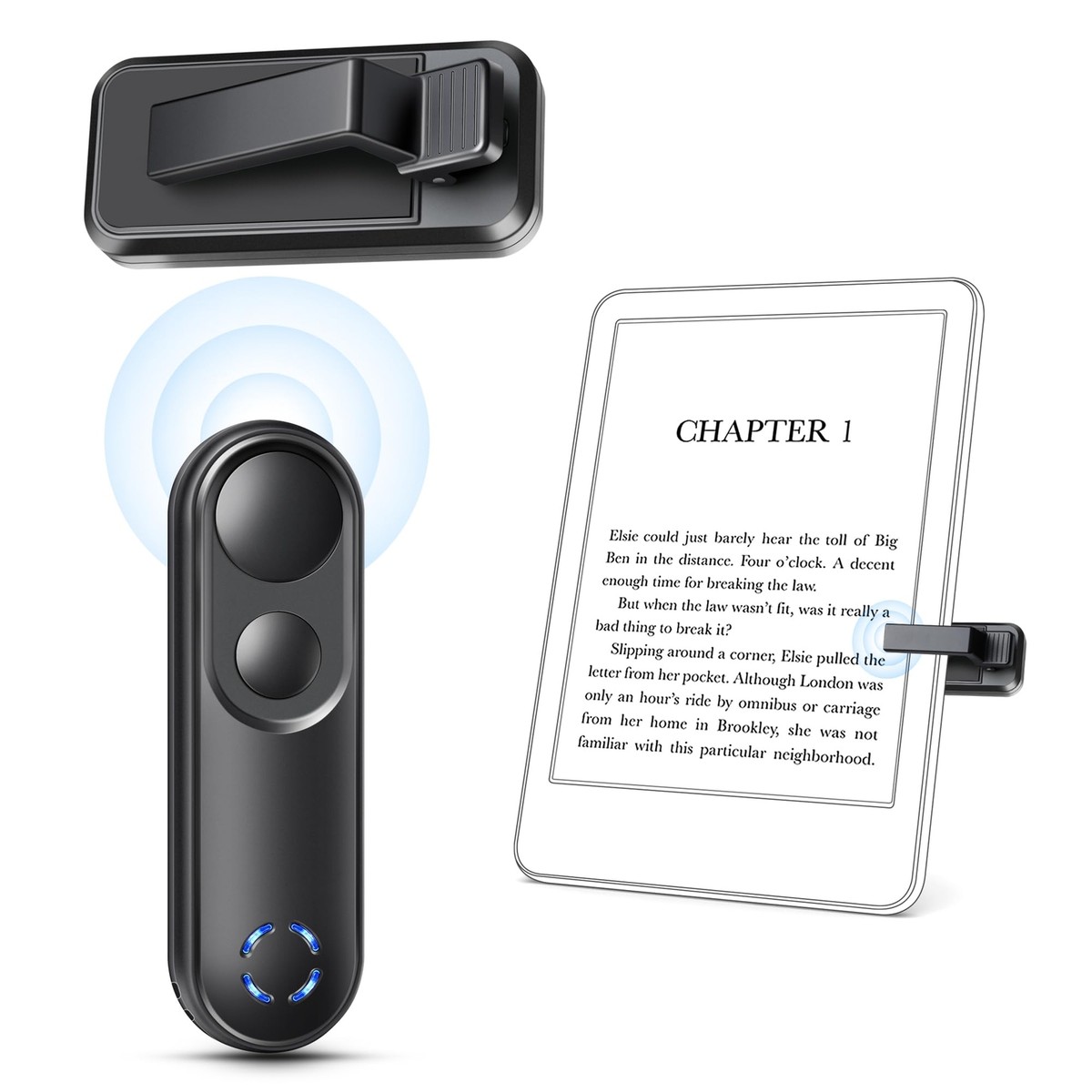 Smanu RF Remote Control Page Turner for Kindle Paperwhite Oasis 