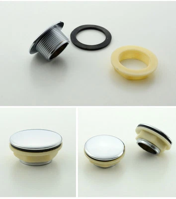 SINK/TAP HOLE COVER/CAP CHROME PLASTIC