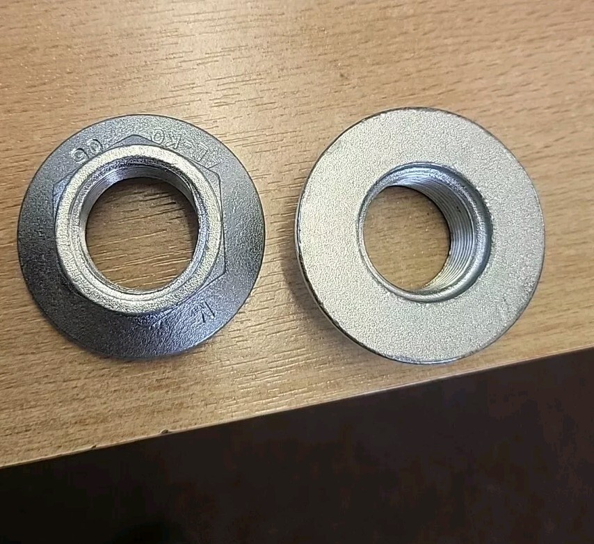 2 x M24 Genuine Alko 'One Shot' Axle End Nuts, Hub, Stake, 32mm