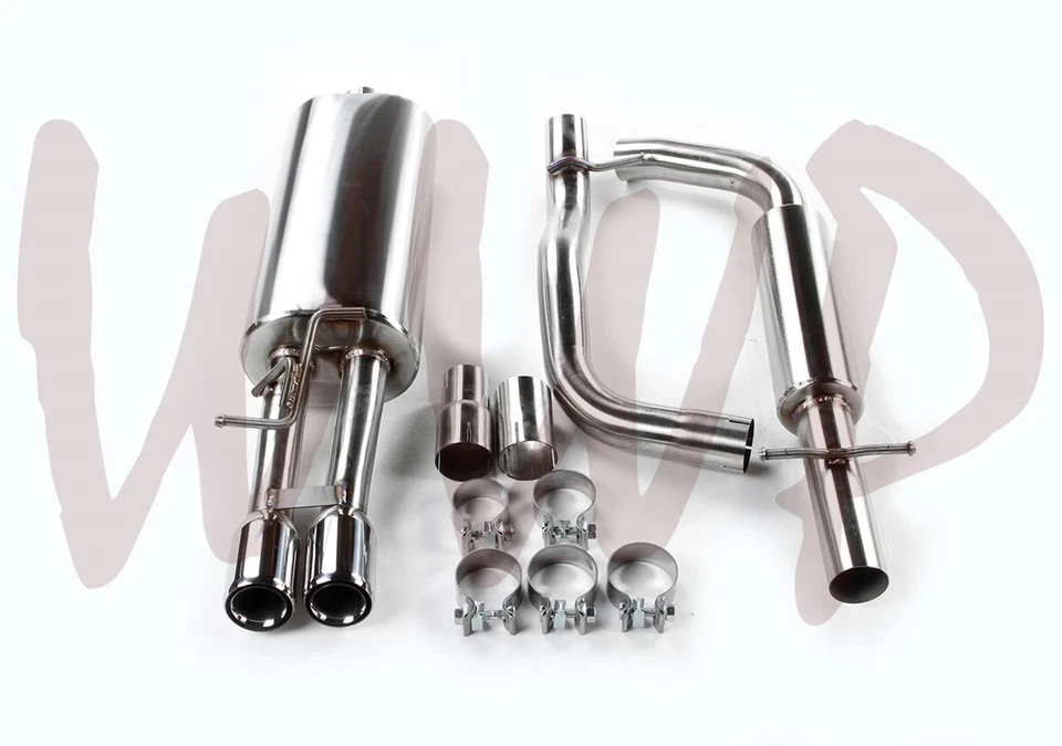 Stainless CatBack Muffler Exhaust System For 99-02 VW Golf GTI Beetle 1.8T/2.0L - Image 3 of 3