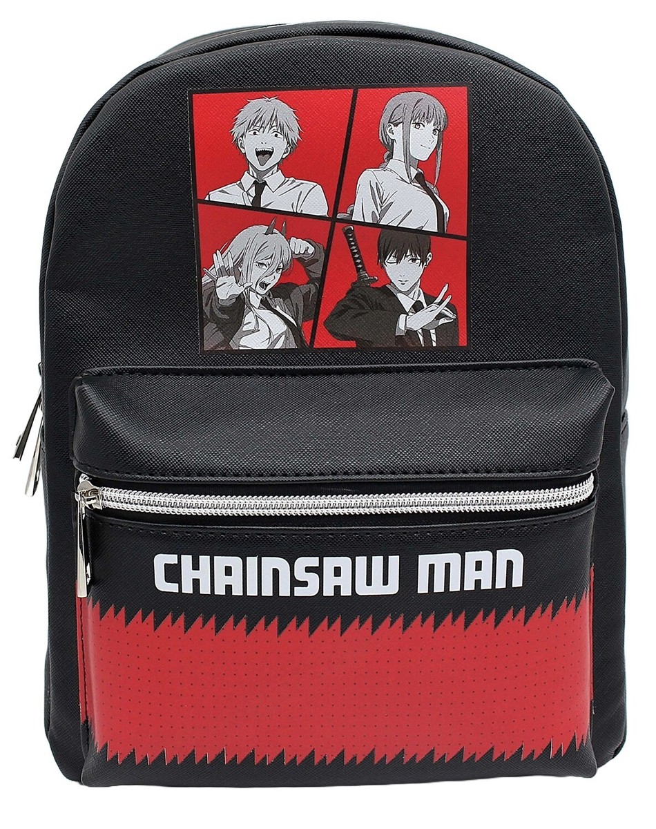 Faux Leather Mini Backpack with Anime Print, Adjustable Straps, 4 Pockets My Hero Academia Anime Chibi Faux Leather 11 main image 4