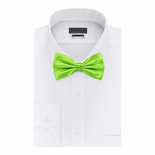 Classic Mens Womens Adjustable Bow Tie Pre Tied Plain Dickie Bowtie Wedding - Picture 32 of 101
