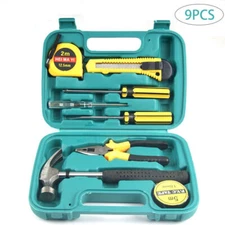 9x Household Tool Set /outdoor use- include Screwdriver plier blade tape measure