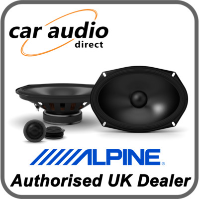 Alpine S-S69C 6 x 9'' 16 x 24 cm 260 W 2-Wege Komponenten-Stereo-Lautsprecher Regal