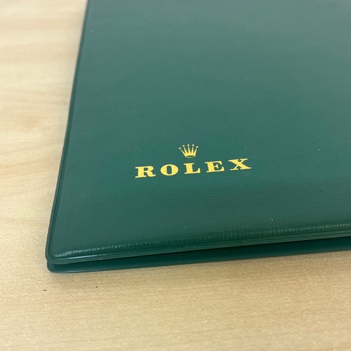 Genuine Rolex Green Notepad Folder Faux Leather With Pad - Excellent Condition - Picture 12 of 12