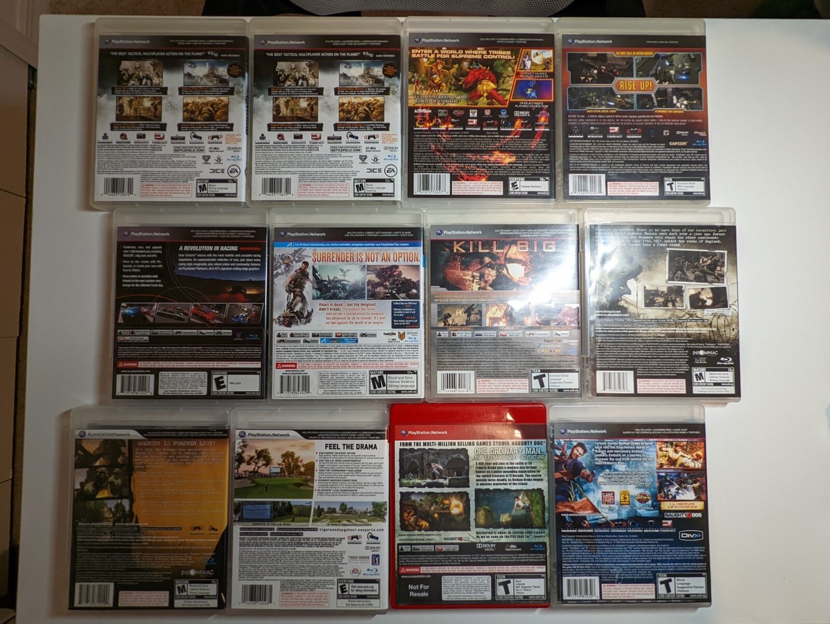 Sony PlayStation 3 (PS3) - LOT OF 12 GAMES - Some Complete / Some