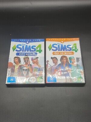 The Sims 4 and Sims 4 Get to Work Expansion PC CD-ROM Game Free Postage