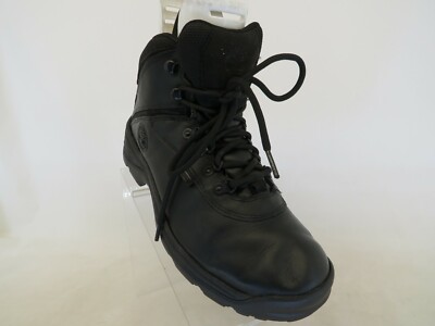 Timberland Black Leather Laces Ankle Work Boots Mens Size 9  display picture 2