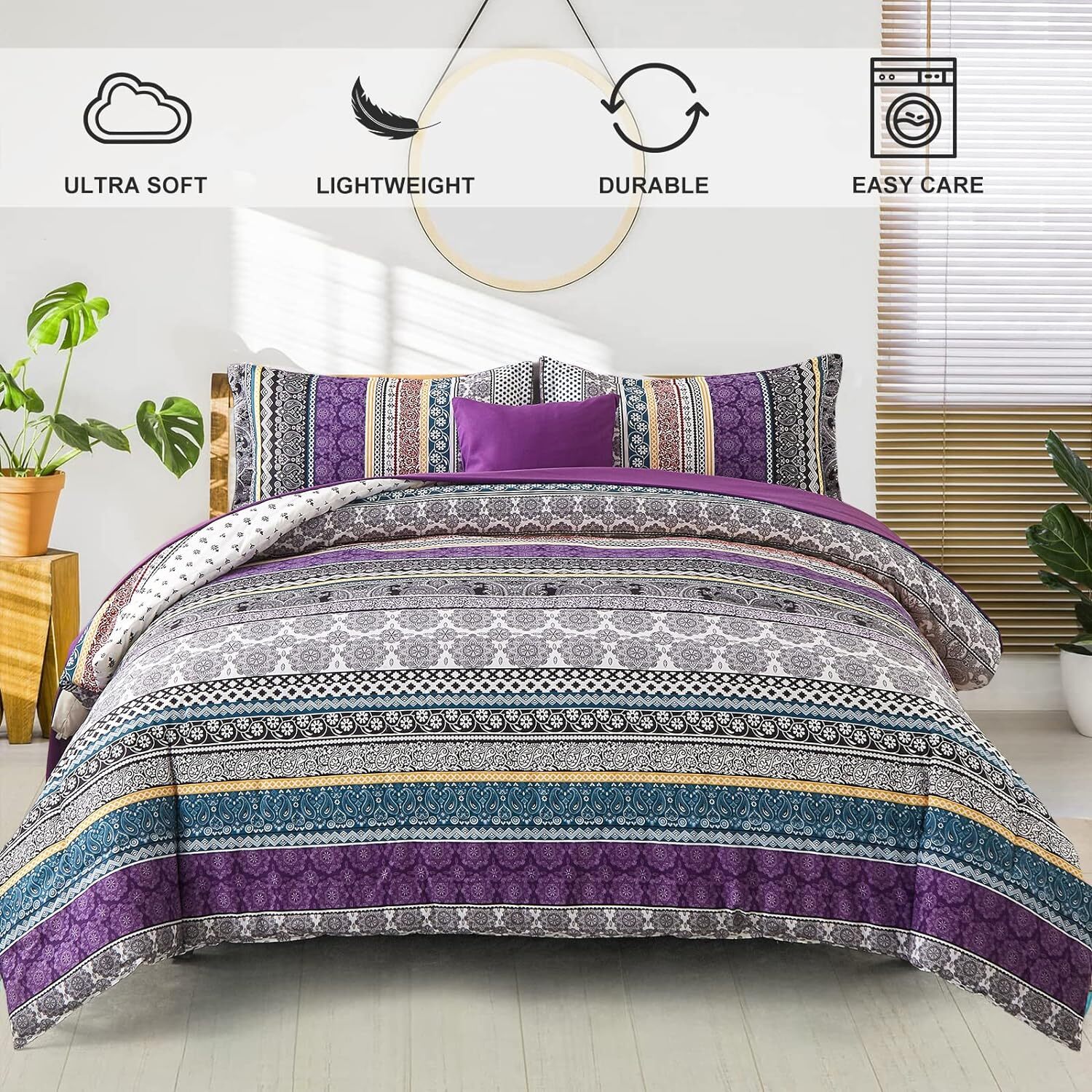 Bohemian Boho Duvet Cover Set Bedding Set Single Double King Size