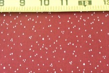 By 1/2 Yd, Vintage, Tiny White Dots on Burgundy Quilt Cotton, P9085