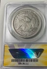 1872 SEATED LIBERTY DOLLAR FINE 15 DETAILS ANACS GRADED COIN
