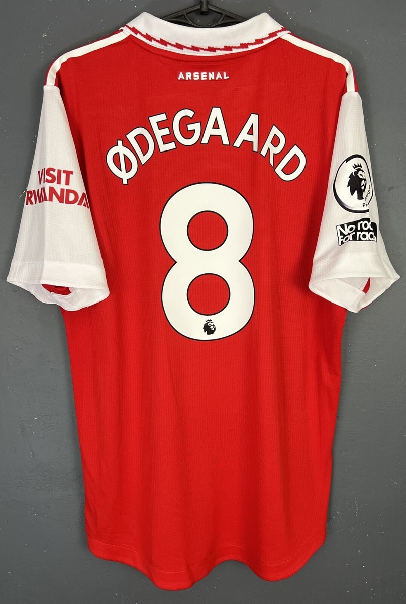 アーセナル ØDEGAARD 8番 ジャージ Mサイズ MENS FC ARSENAL 2022/2023 MARTIN ODEGAARD #8 SOCCER FOOTBALL SHIRT