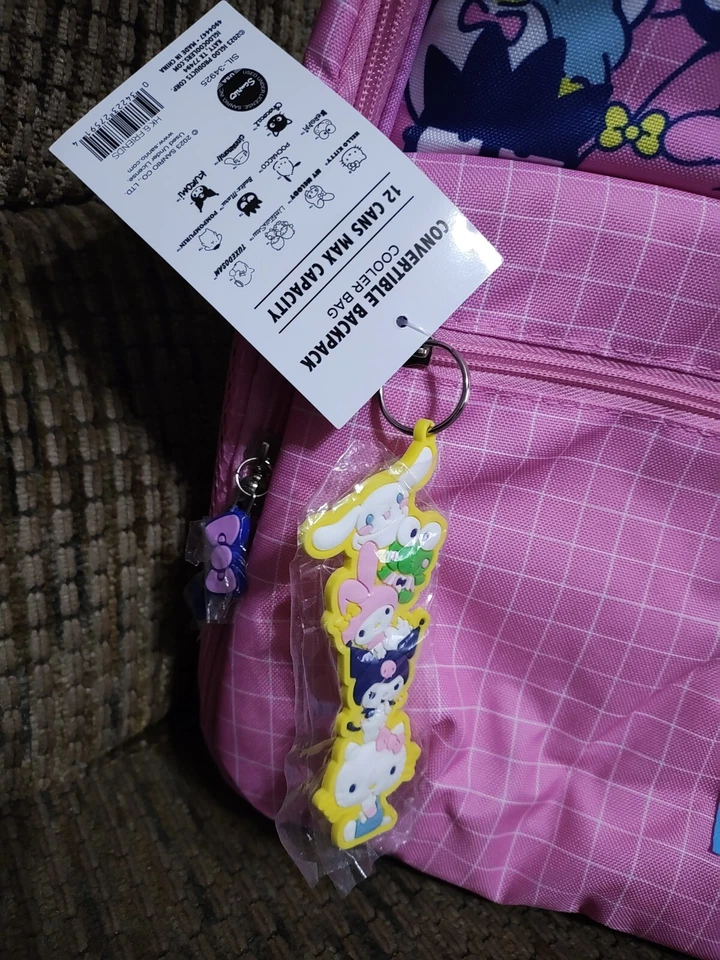 Hello Kitty Igloo Insulated Backpack Lunch Bag With Bag Charm - Image 3 of 4