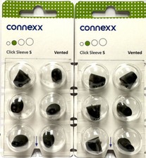 2 Packs of Connexx S Vented Click Sleeves. 12 Total. Fits Signia, Silk, Rexton.