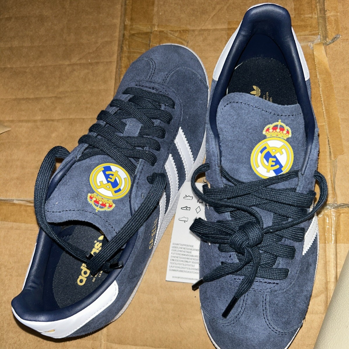 Size 5 - adidas Real Madrid x Gazelle Legend Ink for sale