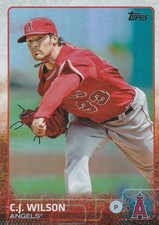 2015 TOPPS SERIES 1  C.J. WILSON P ARIZONA #326 RAINBOW FOIL SP
