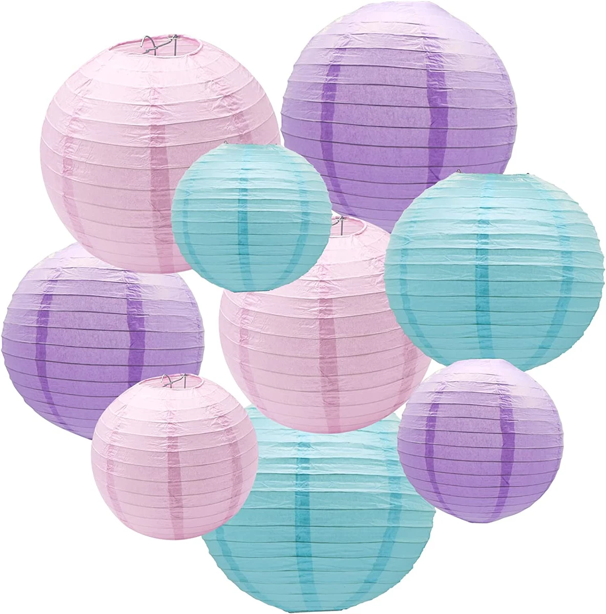 Violet paper lantern, Round Paper lanterns