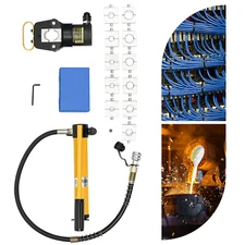 20 Ton Split Hydraulic Crimper Pliers Wire Cable Crimping Tool Head Rotated 360°